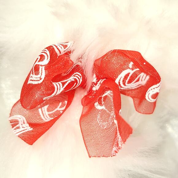 Dan Dee White Poodle Plush 10" Red Ribbon Dog Stuffed Animal Toy Plushie Stuffy - Picture 11 of 13